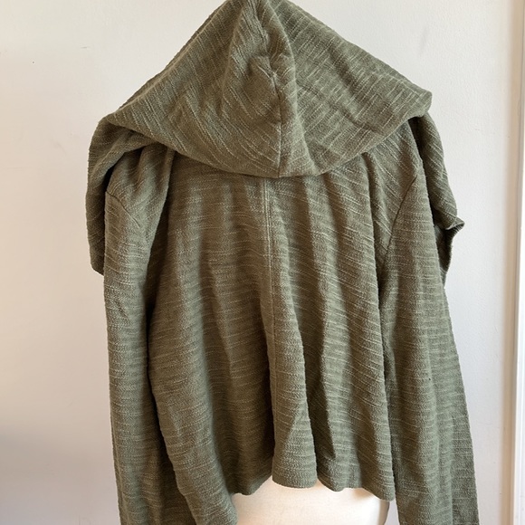 Anthropologie Saturday Sunday Zip-up Hoodie in Moss - Picture 6 of 8